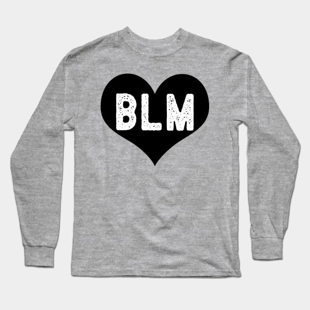 BLM - Black Lives Matter Black Heart Long Sleeve T-Shirt by TrendHawk